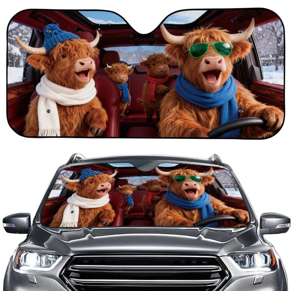 Creative Summer Aluminum Foil Car Windshield Sunshade