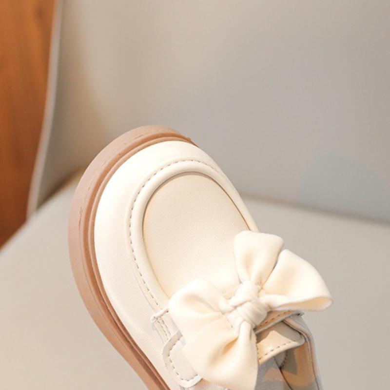 Spring Leather Shoes Fashion New Versatile Girl Shoe Anti Slip Soft Sole Casual Kid Shoe Simple Classic Elegant Performance Shoe