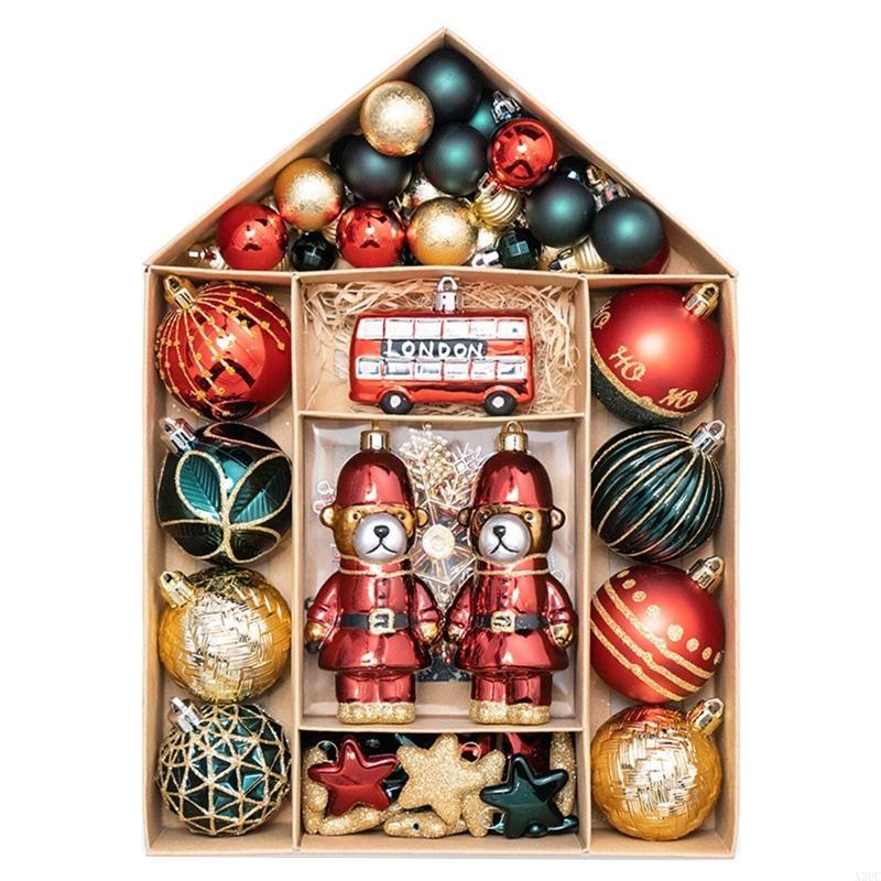 Christmas Baubles Christmas Tree Baubles Box Xmas Holiday Decoration Supplies X3UC
