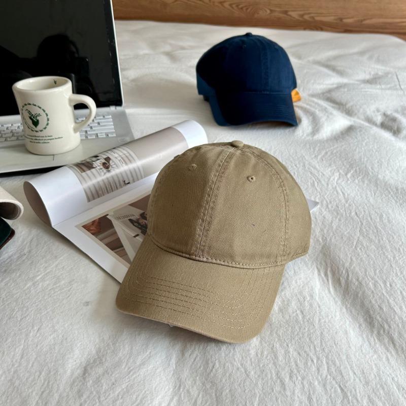 Hat Female Simple Solid Color Casual Versatile Soft Top Baseball Cap Couple Baseball Cap Male Face Small Cap
