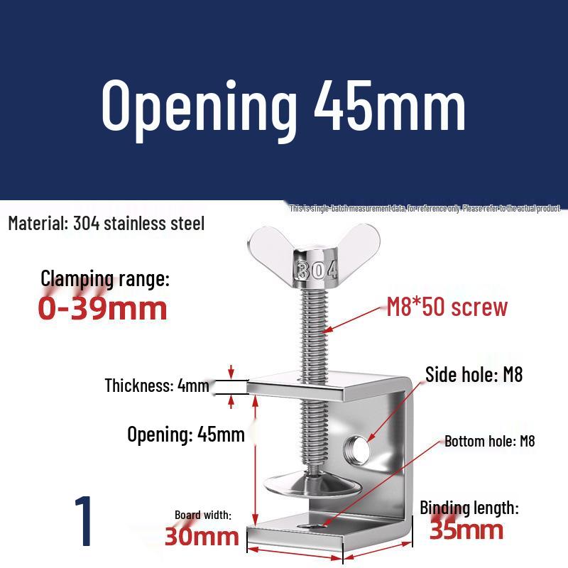 304 Tiger Clip U-Shaped Woodworking G-Clamp