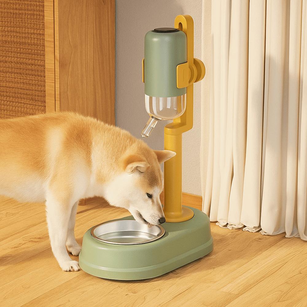 Multifunctional Pet Automatic Water Dispenser Pet Non-wet Mouth Feeder  Drinking Fountain Bowl
