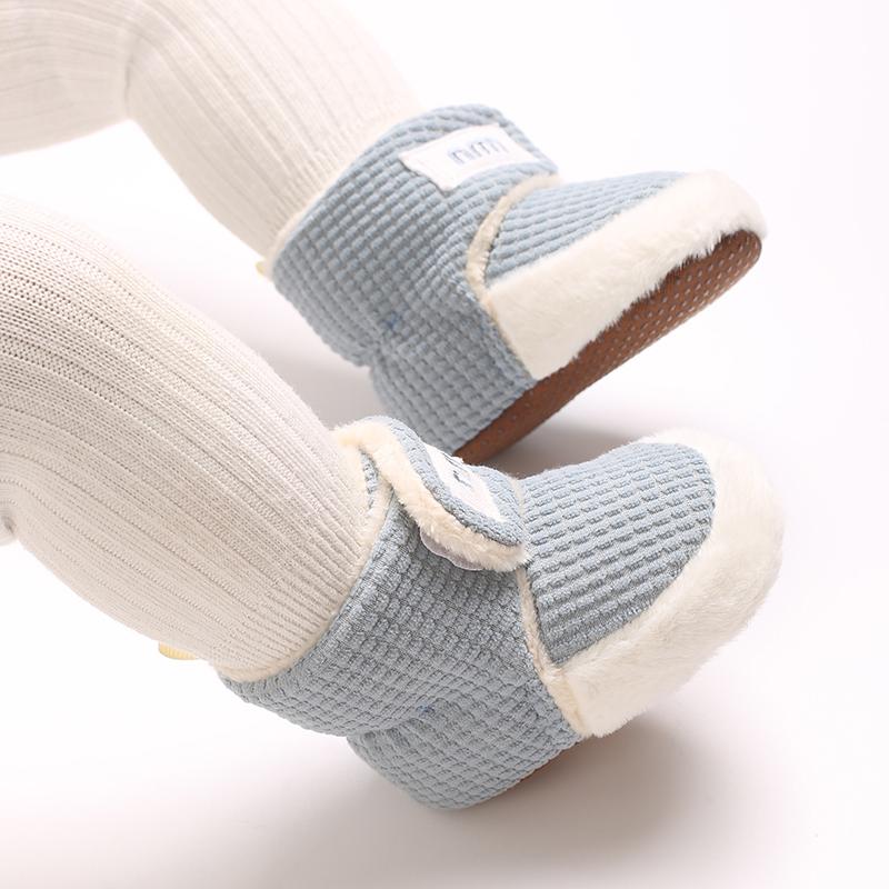 Stivali Invernali Bambini Maschi Femmine Neve Suola Morbida Antiscivolo Caldi Scarpe Piatte Primi Passi del Bambino Scarpe Stivali
