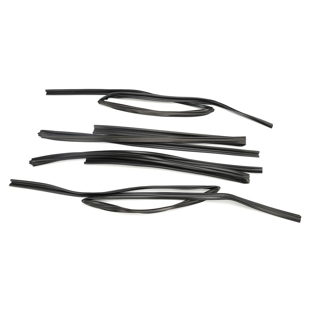 4pcs Door Glass Rubber Seal Moulding For Toyota Land Cruiser FJ80 LX450 1991-1997