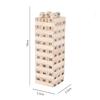 54PCS Wooden Stack High Game Blocks Toy Timeless Balance Brain Game Toy Intelligence Learning Playthings Ideal For Children Children Boy Present