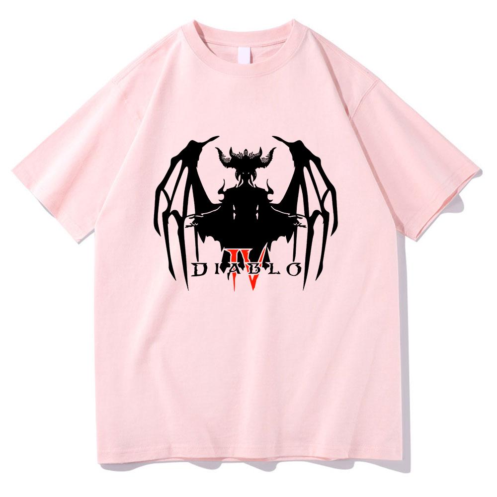 Diablo 4 T Shirt Unisex  Harajuku Aesthetic Graphic Lilith Tshirt Unisex Anime Unisexga Streetwear High Quality Casual Cotton Tee Shirt