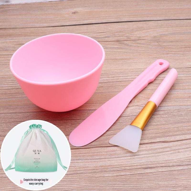 Silicone DIY Beauty Mask Kit: Bowl, Brush, Stick & Measuring Spoon