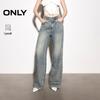 Only Women's Splash Print High-Waist Straight Leg Jeans