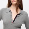 EiLEEN ELITEE Old Money Style Polo Collar Knit Sweater