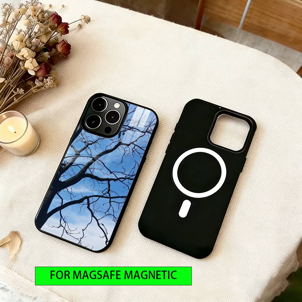 Barren tree Phone Case For iPhone17,16,15,14,13,12,11 Plus,Pro Magnetic For Magsafe Wireless Charging