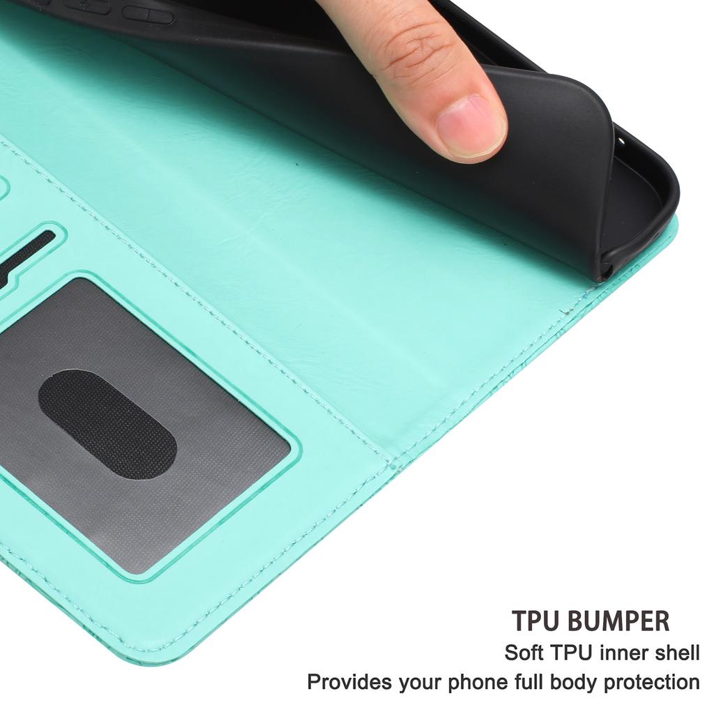 For Samsung Galaxy S25+/S24+ Case Flower Imprint Leather Flip Wallet Phone Cover with Wrist Strap