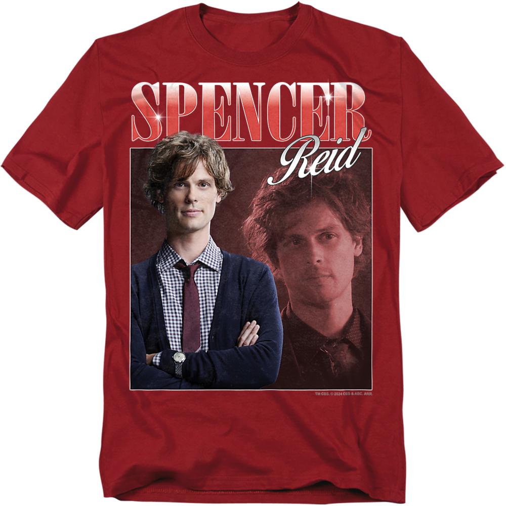 Criminal Minds Unisex Adult Spencer Reid Bootleg T-Shirt