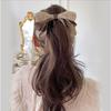 Korean Bow Banana Clip Grab Clip Female Back Head Hairpin Ponytail Fixed Artifact Headgear Hair Band Headrope Hair Accessories