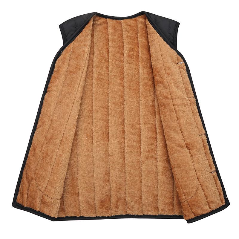 Weste Plus Samt Dicke warme Weste Ärmellose Weste