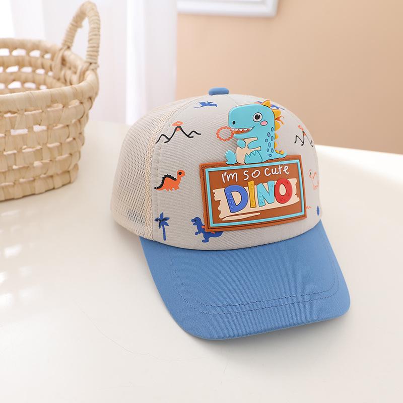Cartoon Dinosaur Children Baseball Cap Cute Animal Kids Sun Hat Spring Corduroy Outdoor Boys Girls Peaked Caps Bonnet Gorras