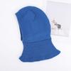 Woolen Knit Winter Balaclava Hat Solid Color Hooded Beanie  for 2-6 Y Boys and Girls