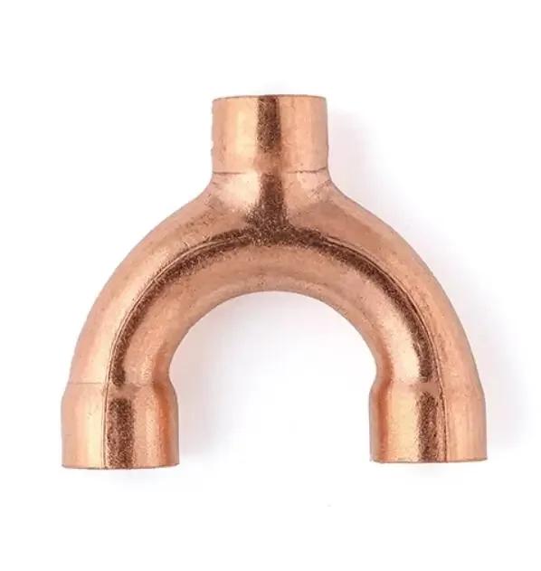 1/4" 3/8" 1/2" 5/8" 3/4" 1"Inch 6.35-54mm Straight Elbow Y U P Shaped 3 4 Way Corss Copper End Feed Pipe Fitting Air Conditioner