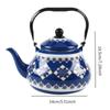 Ceramic Teapot Tea Kettle Enamel Kettle Porcelain Tea Kettles for Boiling Hot Water for Outdoor Household Hotel Picnic Kitchen