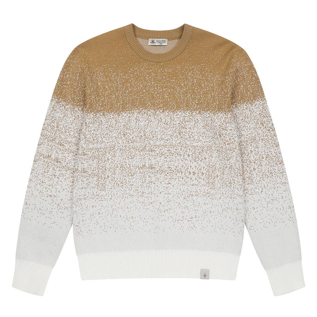 FERRAROMILANO Men'S Two-Tone Round Sweater Dark Beige (Am0Drd15154)