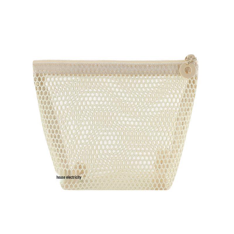 Dopamine Color Mesh Tofu Makeup Bag: Compact Lipstick & Sanitary Pad Storage