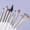 12pcs Eye Detail Makeup Brushes Pony Hair Precision Eye Shadow Lying Silkworm Brightening Eyeliner Applicator Small