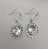 Lemon Quartz Sterling Silver Dangle Earrings: Floral Boho Jewelry