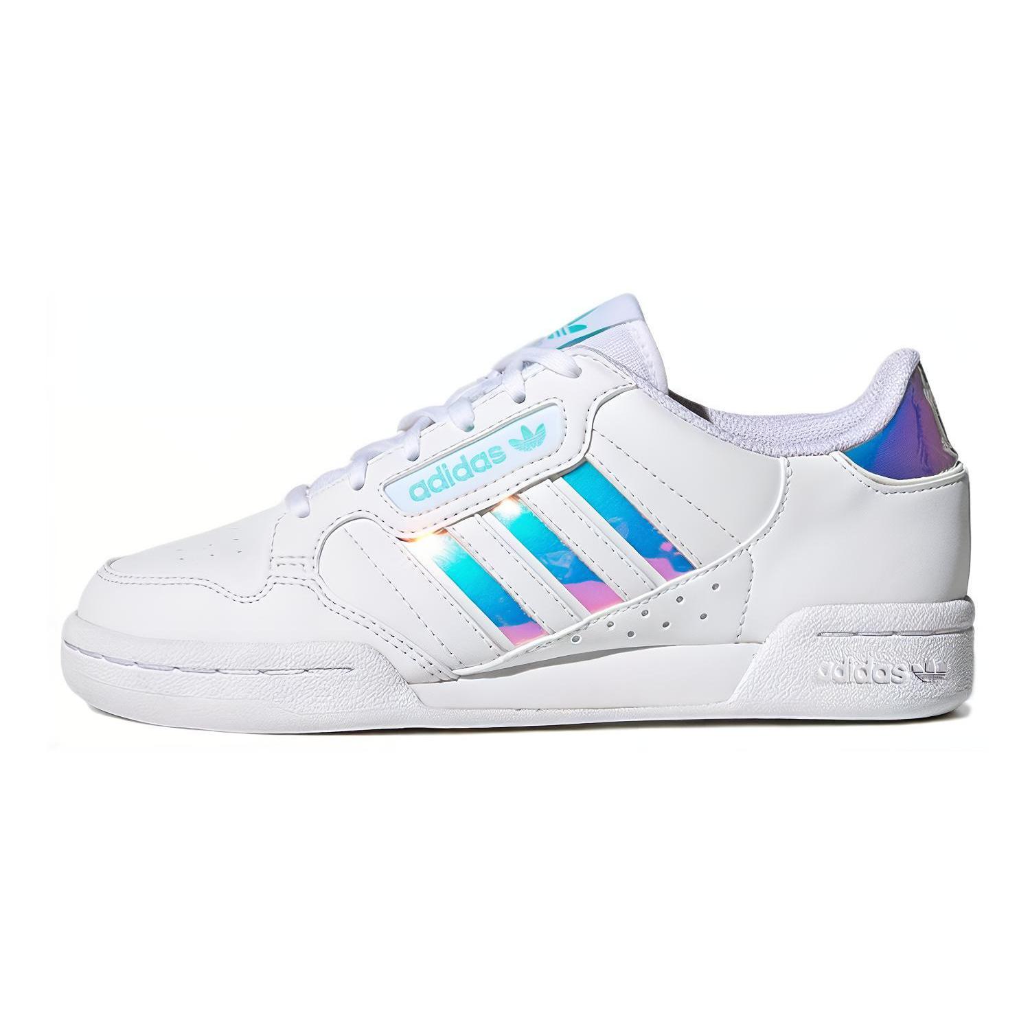 Adidas Originals Continental 80 Stripes Abrasion Resistant Abrasion Resistant Low top Kids Skateboarding Shoes GZ3255 35.5