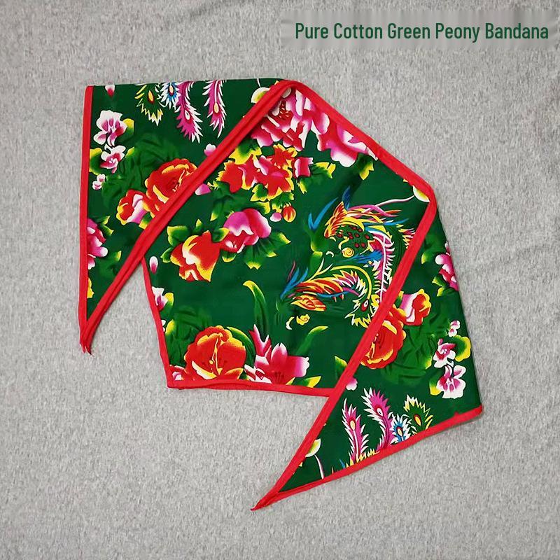 Nordöstliches ethnisches florales Bandana: Frühling-Herbst Hip Hop Quadratisches Halstuch