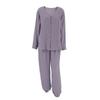 Fashion Style New Arrival Casual Loose Top Two-Piece Pants Homewear V-neck Top Pants Suit