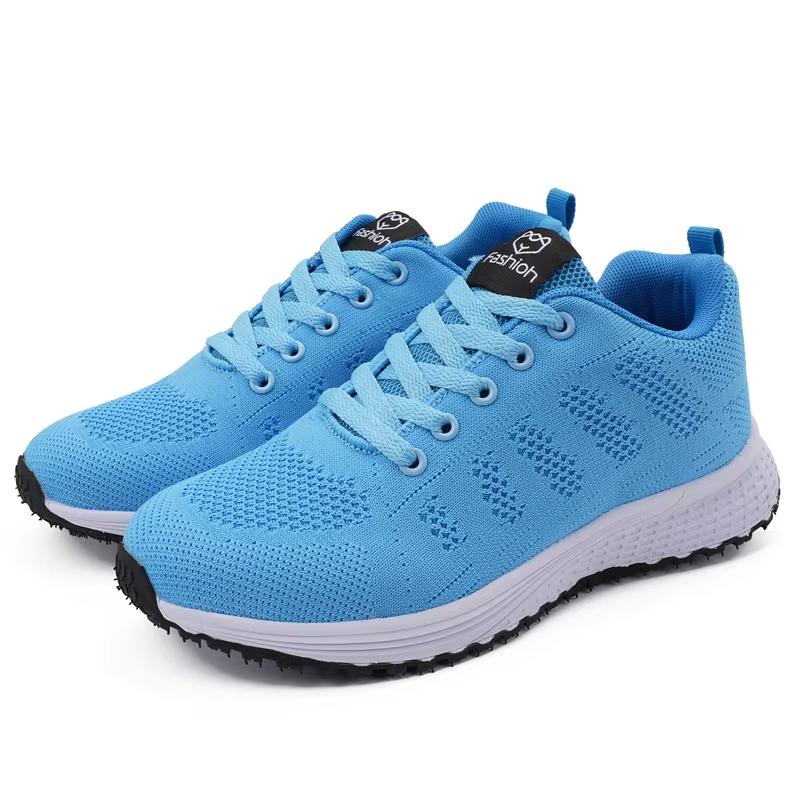 Tennisschoenen Heren Mesh Duurzaam Comfortabel Ademend Outdoor Hardloopschoenen Dames Kleurrijke Trainings Fitness Vrijetijdsschoenen 36 blue