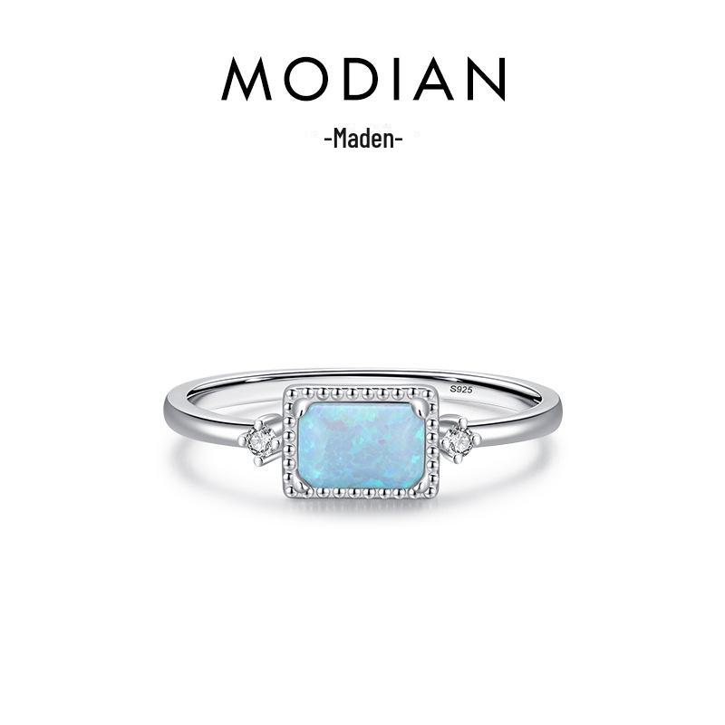 Modian S925 Sterlingsilber-Opalohrringe – einzigartiger Schmuck im Nischendesign und coolem Stil für Damen.