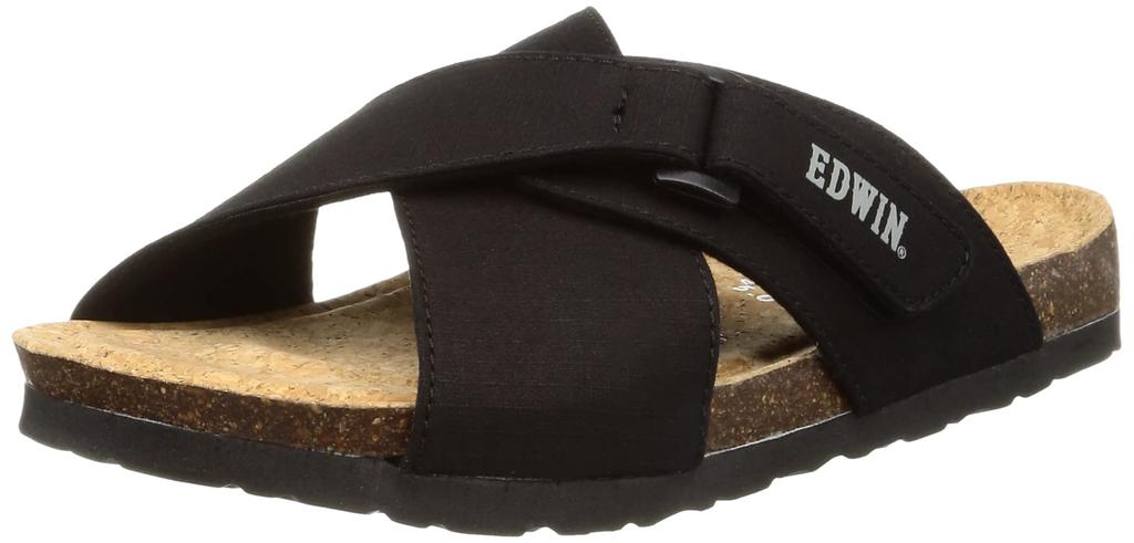 EDWIN Sandals EW9302 Black Size Cm Men's (009) 27.0