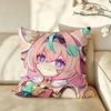 Game GGenshinIImpact Cushion Cover Pillow Case Antidustmite Pillowcase Silky Short Plush Sofa Cushion Cover hot