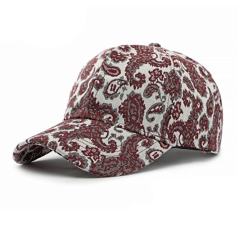 Retro Totem Graffiti Ethnic Style Print Baseball Cap Outdoor Sunscreen Duckbill Hat Fashion Sports Sun Protection Cap