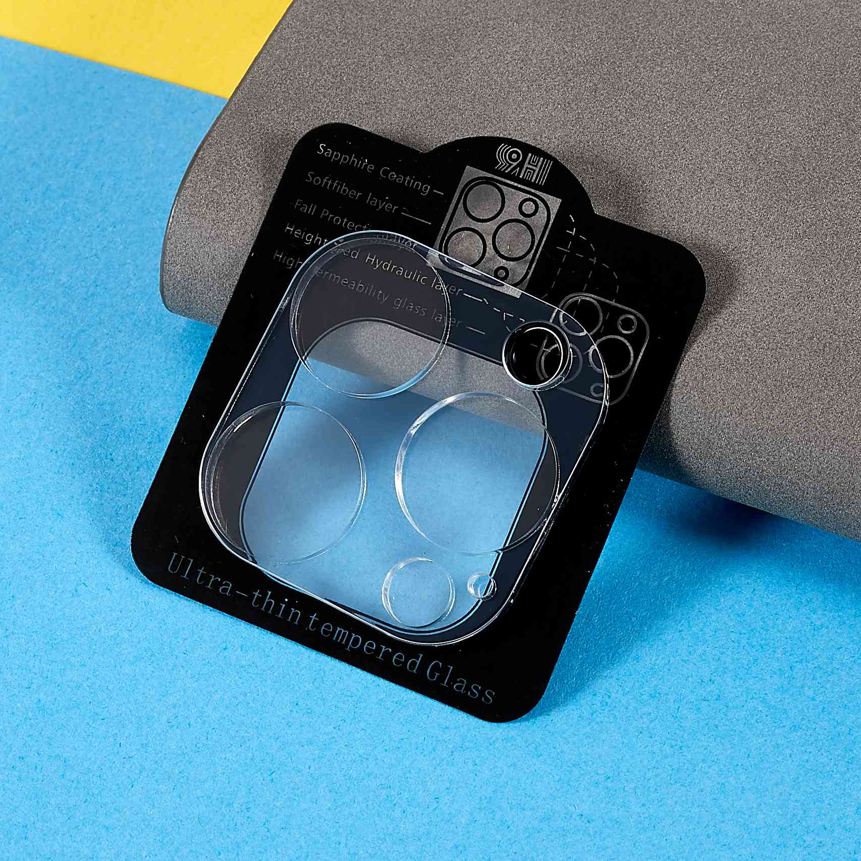 

For iPhone 14 Pro 6.1 inch/14 Pro Max 6.7 inch Rear Camera Lens Protector Anti-scratch Tempered Glass Film Type A