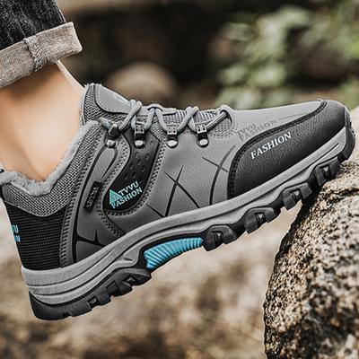 Męskie zimowe buty śniegowe Wodoodporne skórzane trampki Super ciepłe męskie buty Outdoor Męskie buty turystyczne Buty robocze
