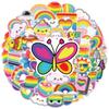 10/30/50psc Cute Cartoon Rainbow Graffiti Stickers Decals DIY Laptop Scrapbooking Phone Case Diary Stationery Decoration Sticker