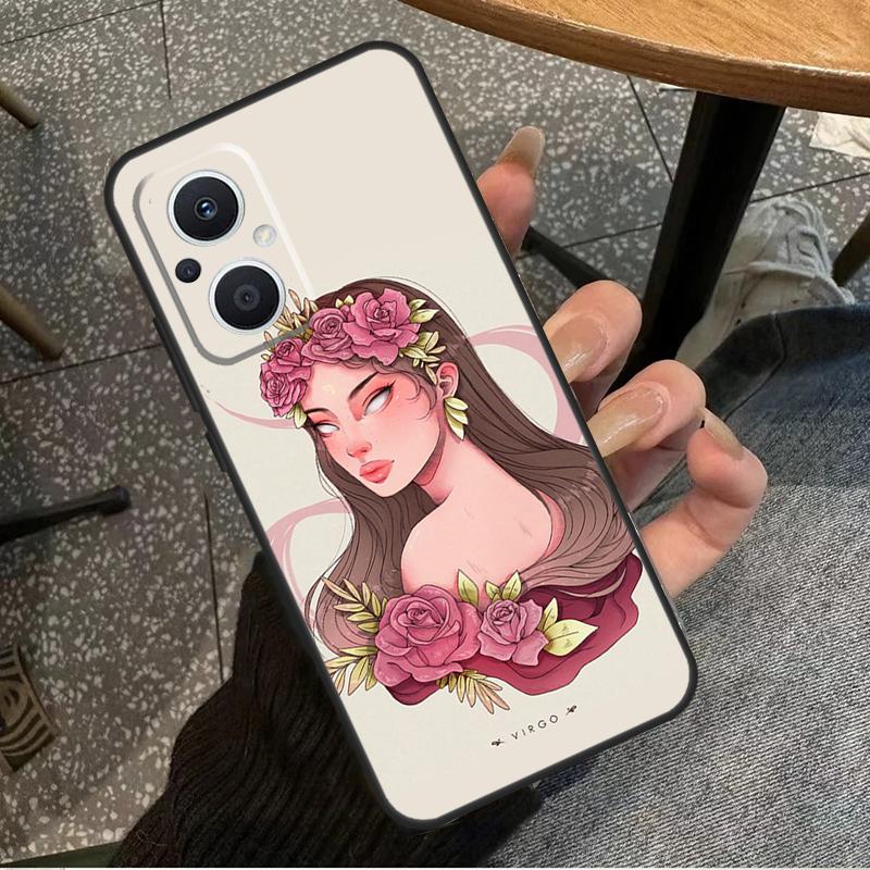 Horoscope Girl Scorpio Taurus Virgo For OPPO Reno 14F 13F 12F 11F 10 11 12 13 14 Pro 7 8 Lite 8T OPPO Find X5 X6 X8 X9 Pro Case