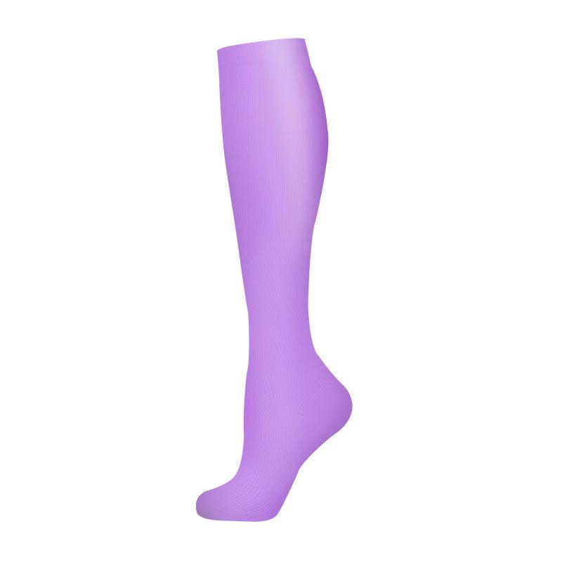 Compression Socks Small Dots Stripe Candy Color Varicose Vein Nurse Sports Running Calf Pressure Stockings Protect Feet Support