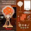 Handmade DIY Song Jin Pearl Fan Kit – Chinese Style Gift for Mother's Day, Team Building, and Salons