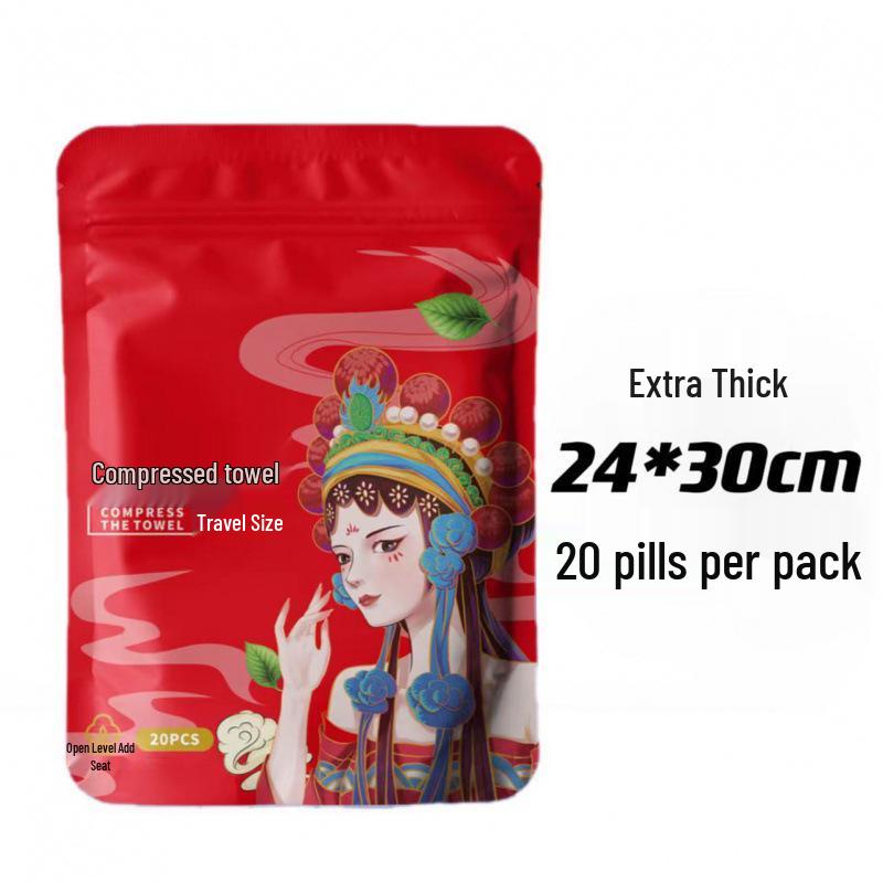 Thickened Travel Disposable Face Towels - Compressed, Comfortable, Soft, and Ideal for Home or Business Trip.