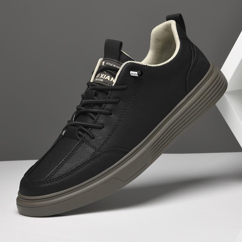 

Модные новые модные кроссовки для ходьбы, мужские, ручная работа, обувь для отдыха на открытом воздухе, натуральная кожа, мужская повседневная обувь, дышащие универсальные кроссовки 45 чёрный