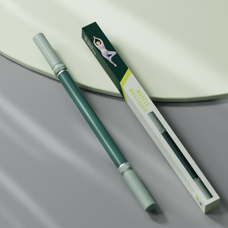 

Yoga Stick For Body Stretching Relaxation Tool Roller Ergonomic Training Device For Sports Outdoors Home Workout зелёный