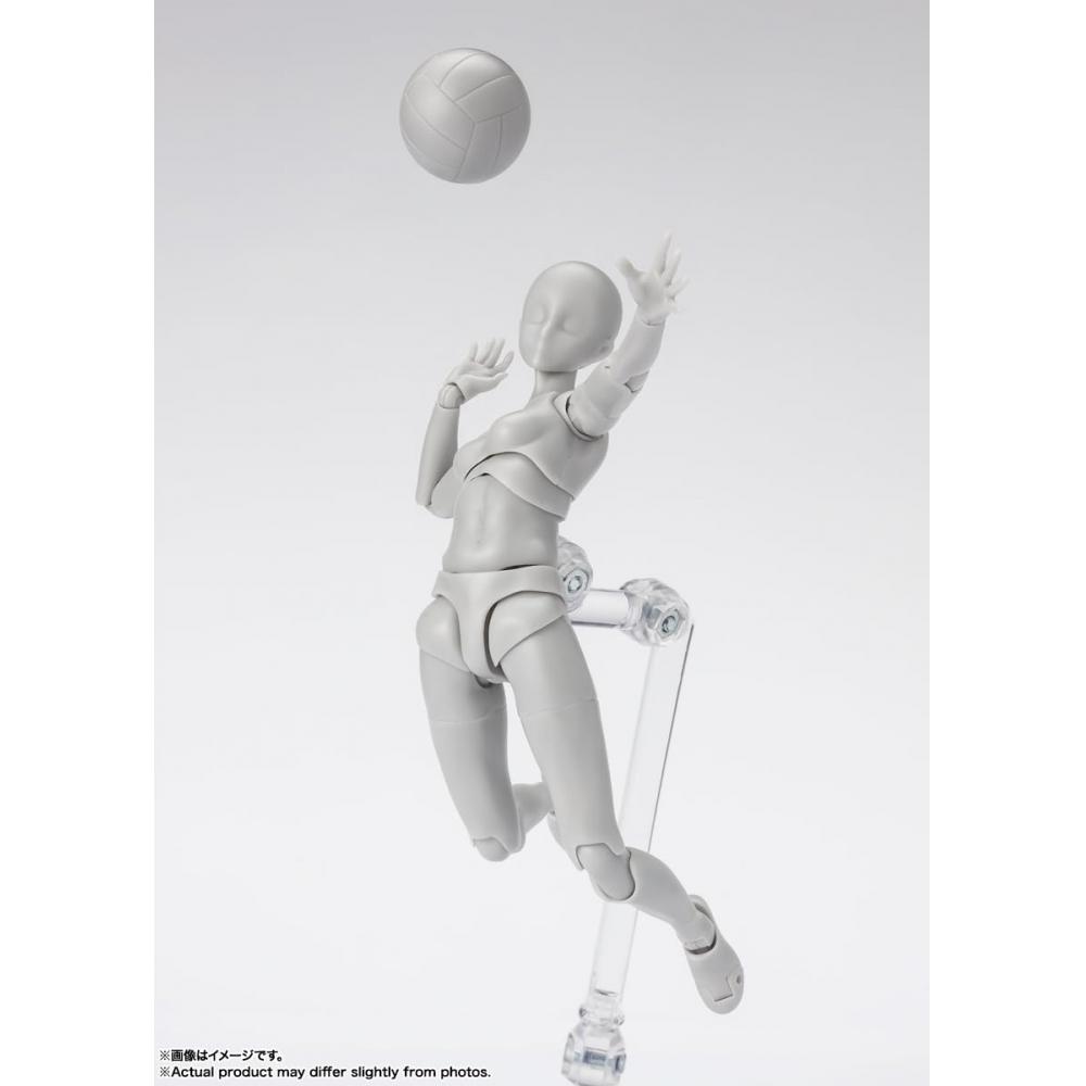 S.H.Figuarts Body-chan -Sports- Edition DX SET (Gray Color Ver.) Approx. 135mm PVC&ABS Painted Movable Figure