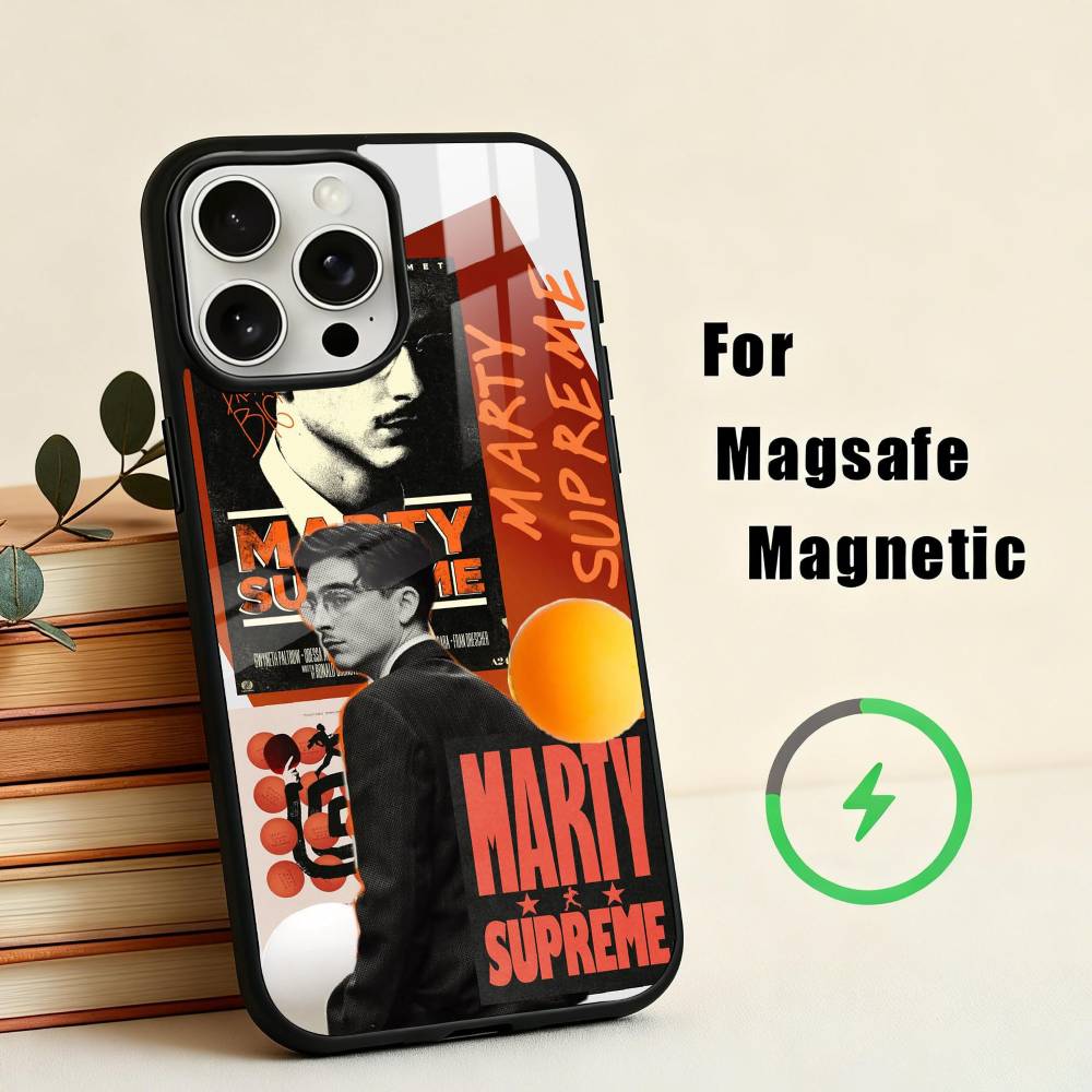 Sports Movies M-Marty-Y S-Supreme-E Phone Case For iPhone17,16,15,14,13,12,11 Plus,For Magnetic Wireless Charge Cover