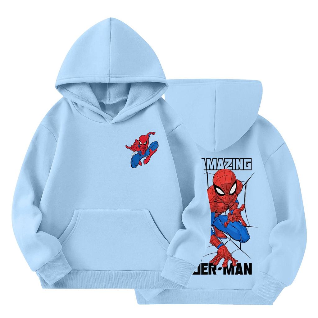 Kids' Long Sleeve Loose Fit Pullover Hoodie with and Print