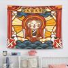 Ukiyo-Fujiyama Fortune Cat Tapestry, Japanese Style Wall Hanging for Living Room Bedroom Home Decoration
