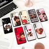 Plush Doll M-Monchhichis Phone Case For Samsung S 25,24,23,22,30,21,10,9,Ultra,Plus,Lite,FE,4,5 G Soft Black Case