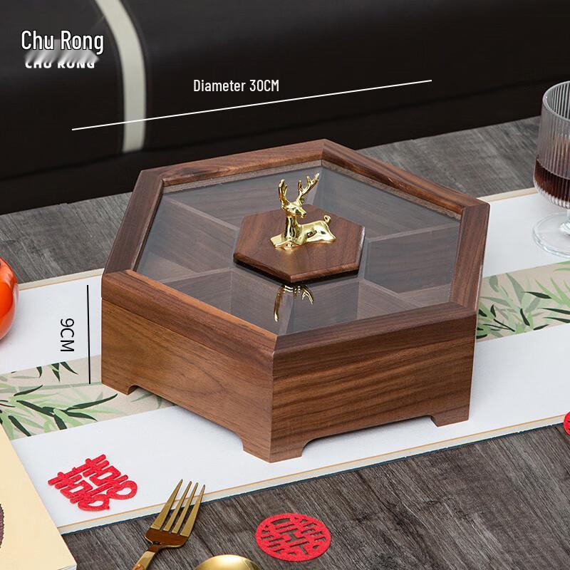 Wooden Snack & Dried Fruit Serving Tray