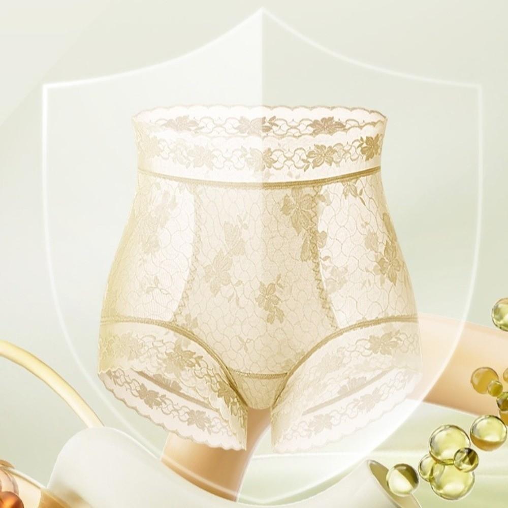 Tummy Control Lace Butt Lifter Briefs High Waist Women Underwear Lace Slimming Shapers  Female